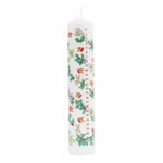 Countdown To Christmas Advent Dinner Pillar Candle - Holly And The Ivy Design