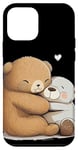 Coque pour iPhone 12 mini Adorable câlin en peluche pour les amoureux des ours en peluche et des animaux en peluche