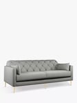 Swoon Mendel Large 3 Seater Sofa, Gold Leg