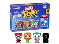 Pack de 4 Figurines - Bitty Pop! DC - Harley Quinn - N° 156 157 155 - Funko