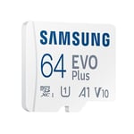 Muistikortti MemCard. Samsung MicroSDHC 64GB EVO Plus, luokka 10, UHS-I U1