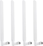 4pcs Antenne 4G LTE Antenne SMA Amplificateur de Signal 5dBi Antenne WiFi sans Fil Compatible avec Huawei B310s B593s B315 B310 E5186s Series CPE Routeurs 19cm, Blanc