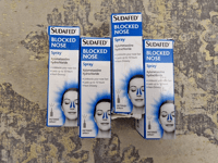 Sudafed Blocked Nose Spray, Relief from Congestion Caused by Head Cold x4