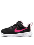 Nike Infant Revolution 6 - Black/Pink, Black/Pink, Size 5.5 Younger