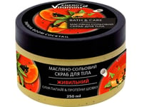 Energy Of Vitamins Bath&Amp Care Oil Body Salt Scrub Papaya Boom Coctail 250Ml