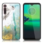 Motorola Fantasy Marble Moto G8 Play kuoret - Lentävä kyyhkynen Monivärinen