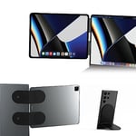 Rolling Square Edge Pro Tablet Kit - Support Telephone Magnetique et Support Tablette Bureau Ordinateur Portable, Accessoire Bureau Travail et Gaming Compatible avec Magsafe Téléphones et Tablet, Noir