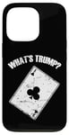 Coque pour iPhone 13 Pro Qu'est-ce que Trump? Euchre Jeu de cartes