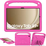 XunyLyee Coque Enfant pour Samsung Galaxy Tab A9 Plus 2023 SM-X210/ SM-X216B (11 Pouces), Rose