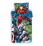 Marvel Avengers Iron Man Capitaine Hulk Linge de Lit Oreiller Couette 135x200cm