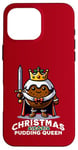 Coque pour iPhone 16 Pro Max Pudding de Noël Reine drôle de pudding aux prunes dessert britannique