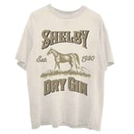 Peaky Blinders T Shirt Shelby Dry Gin Logo Official Mens Natural XXL