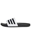 adidas Adilette Comfort Slides Sandal, Cloud White/Core Black/Core Black, 9 UK