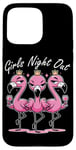 iPhone 15 Pro Max Cute Pink Flamingos Girls Night Out for Friends Flamingo Case