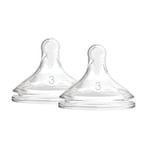 Dr. Brown's Options+ Wide-Neck Bottle Teat, Level 3 (6m+), 2 pack