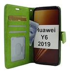 Crazy Horse Wallet Huawei Y6 2019 (Grön)