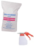 Pistolet de Sablage 1L + Sac 25kg Abrasif Bicarbonate de Soude Sablage Aérogomma