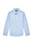 Tommy Hilfiger Boys Stretch Oxford Shirt, Blue (Calm Blue), 9 Months