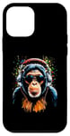 iPhone 12 mini Funky DJ Monkey with Shades and Headphones Case