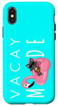 Coque pour iPhone X/XS Vacay Mode vacances d'été amusantes plage croisière en famille