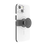 PopSockets: PopCase compatible avec MagSafe - Coque pour iPhone 13 avec un Support PopGrip Slide Repositionnable et une Poignée avec Top interchangeable - White