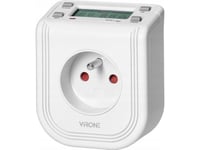 Virone Orno Elektronisk Timer Med Lcd-Display På Ovansidan, 230 Vac 3680W, 16 Kopplingspunkter, Närvarosimulator.