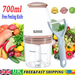 700ML Food Processor Electric Vegetable Chopper Multi Blender Meat Fruit Mixer