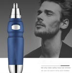 Men's Electric Nose and Ear Hair Trimmer - Safety Face Care Razor for NOSE HAIR