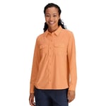 Outdoor Research Womens Way Station L/S Shirt - Sample: Orange: M