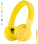 ONTA gorsun Foldable Headphone,On-Ear Audio Adjustable Lightweight Headphone for Cellphones Smartphones Iphone Laptop Computer Mp3/4 Earphones(Yellow)