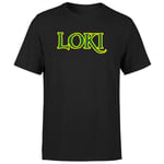 Avengers Loki Comics Logo Men's T-Shirt - Black - 3XL - Black