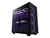 Nzxt H7 Flow - Miditower - Atx - Herdet Glass - Ingen Strømforsyning - Mat Sort - Usb/Lyd