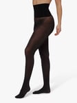 Dear Denier Jenny 80 Denier High Waist Shimmer Tights, Black