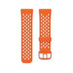 Fitbit Bracelet sport Sense 2 et Versa 3/4 officiel, Orange/Peach - Large