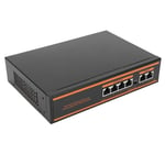 Poe Switch 6 Ports Fanless Design Metal Shell Ethernet Network Switch for IP Cam