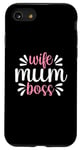 Coque pour iPhone SE (2020) / 7 / 8 Mums the Boss – Cadeau mignon pour la fête des mères