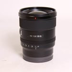 Sony Used FE 20mm f/1.8 G Ultra Wide Angle Prime Lens