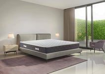 Talamo Italia - Matelas double Carpo, matelas en mousse à mémoire de forme, matelas ergonomique, matelas à ressorts ensachés, 100% Made in Italy, 160x190xh28 cm