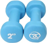 Fitness Mad Neo Dumbbells, Pair of Dumbbells, Weights 0.5Kg - 6Kg, Multi Coloure