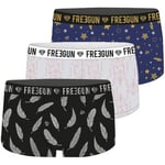 Boxers Freegun  Lot de 3 Shortys fille ceinture moulinée satin