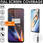 1x Full Screen Face Curved Fit Tpu Screen Protector Cover For Oneplus 6t