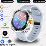 Korean Kieli Samsung Galaxy Watch 7 Ultra Gps Compass Nfc Smart Watch Outdoor Sport Amoled Bt Call Galaxy7 Miesten Älykellolle_Siliver