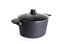 Woll 128dpsl Diamond Lite Cocotte en Fonte avec 2 poignées latérales et Couvercle en Verre dans Une boîte, diamètre 28 cm, Hauteur 15,5 cm, 7,5 L