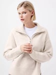 French Connection Maddox 1/2 Zip Jumper, Oatmeal