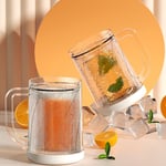 Summer Ice Cold Beer Glass Double Layer Freezer Beer Mugs