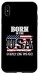 Coque pour iPhone XS Max Drapeau USA « Born In The USA A Really Long Time Ago Birthday »