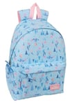 Safta Frozen Ice Magic Sac à dos pour ordinateur portable 14,1", idéal pour les jeunes de différents âges, confortable et polyvalent, qualité et résistance, 31 x 13 x 43 cm, bleu clair, M, Décontracté