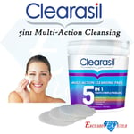 Clearasil Ultra 5in1 Cleansing Pads Removes Dirt Unblocks Pores Exfoliates