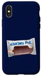 Coque pour iPhone X/XS Barre de crème glacée Eskimo Pie One Treat, emballage argenté