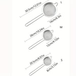 1 kpl/3 kpl, Hieno Verkko Siivilä, Laadukas Ruostumattomasta Teräksestä Colander Ja Siivilä, Tukevalla Kehikolla Ja Vakaalla Kahvalla.